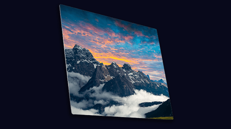 Metal print example showing saturated color, deep shadow and edge-to-edge detail